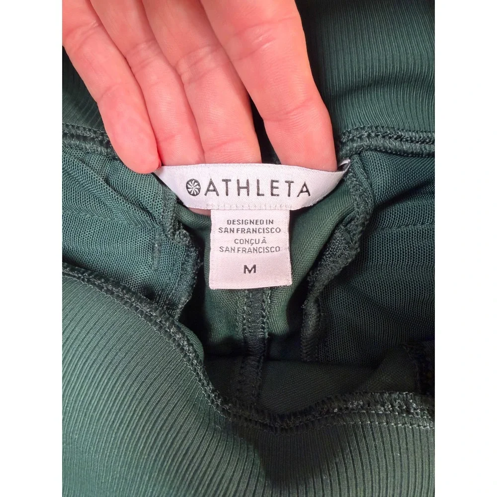 Athleta Venice Jogger Pants Dark Green Women Medium Activewear